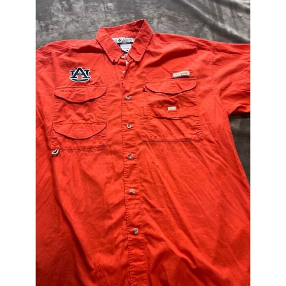 Columbia PFG Auburn University Tigers Vented Fishing Shirt Men's Size: M medium - Picture 1 of 6